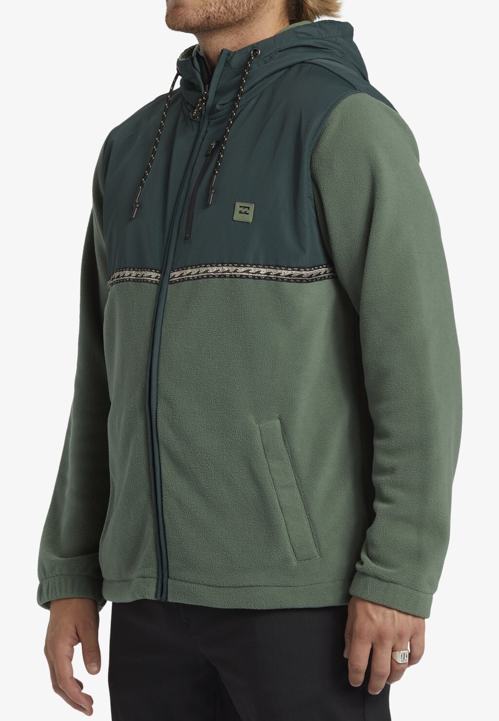

Флисовая куртка BOUNDARY LITE MIT REISSVERSCHLUSS Billabong, зеленый