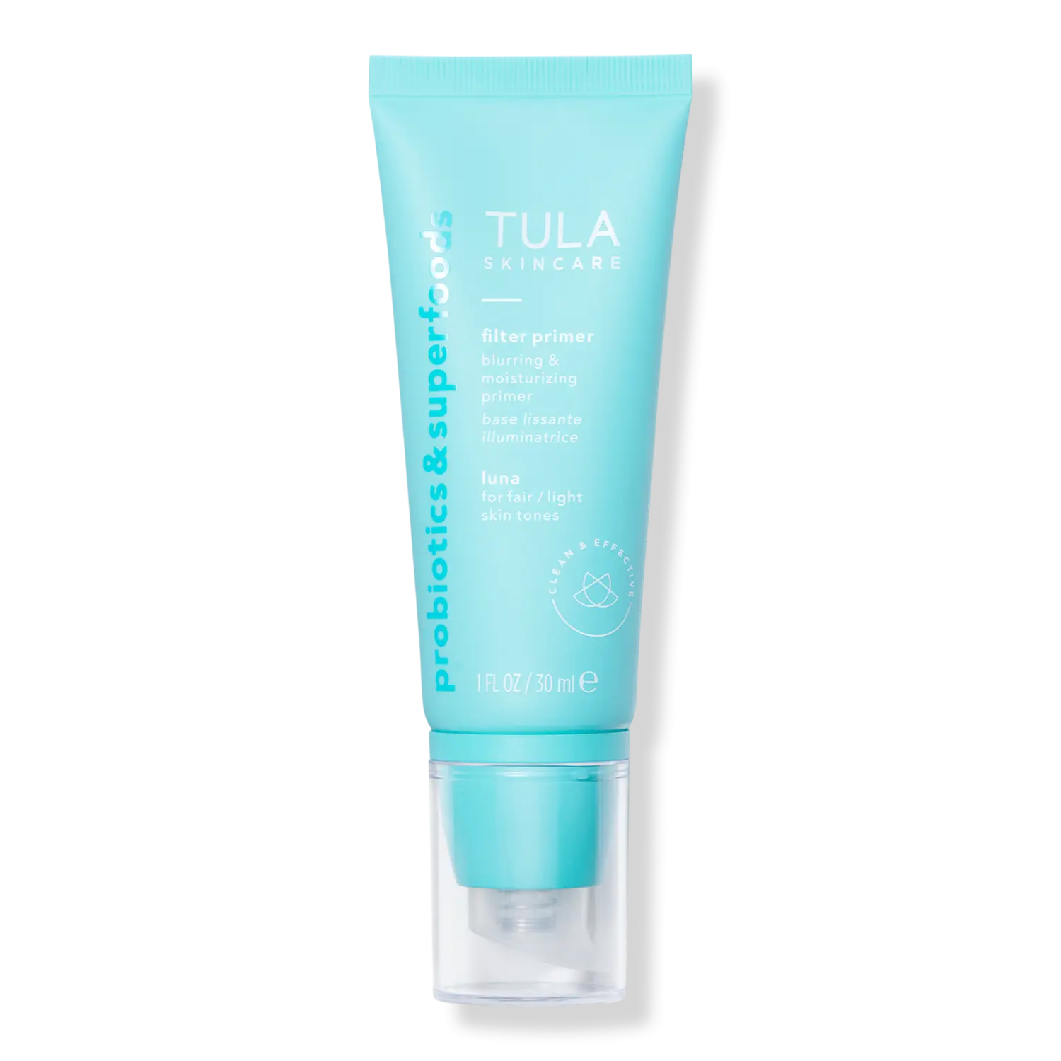 

Увеличенный фильтрующий и увлажняющий праймер-основа. TULA, Luna (fair/light skin tones)