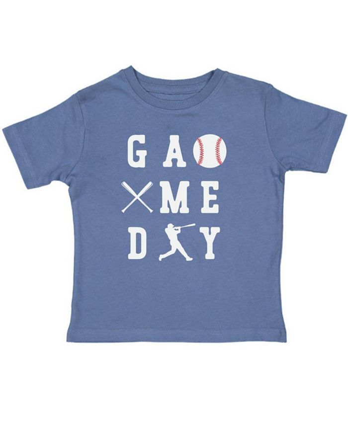 

Футболка с коротким рукавом для мальчиков "Baseball Game Day" - малыши, маленькие дети, старшие дети Sweet Wink, синий