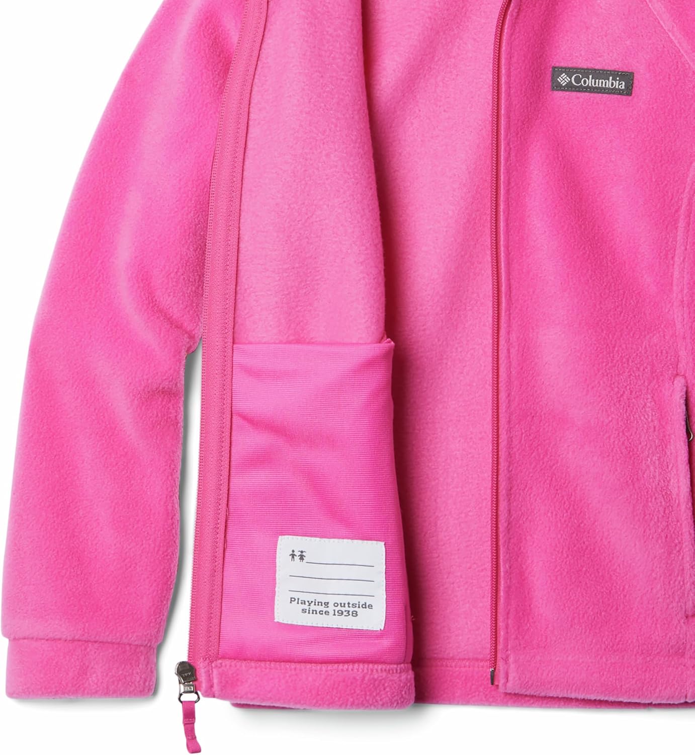 Толстовка Columbia Girl Benton II 2-6X, Pink Ice — фото 2