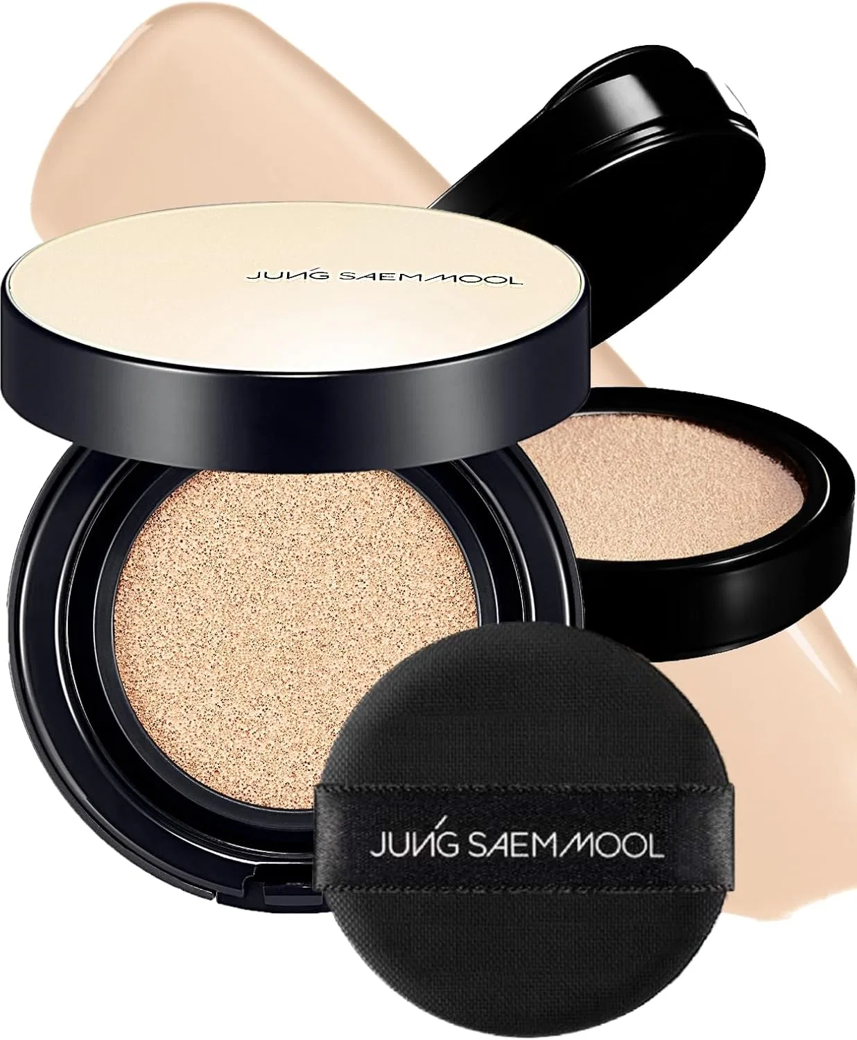 Тональный кушон Jung Saem Mool Essential Skin Nuder Long Wear Cushion с рефилом, Fair Light