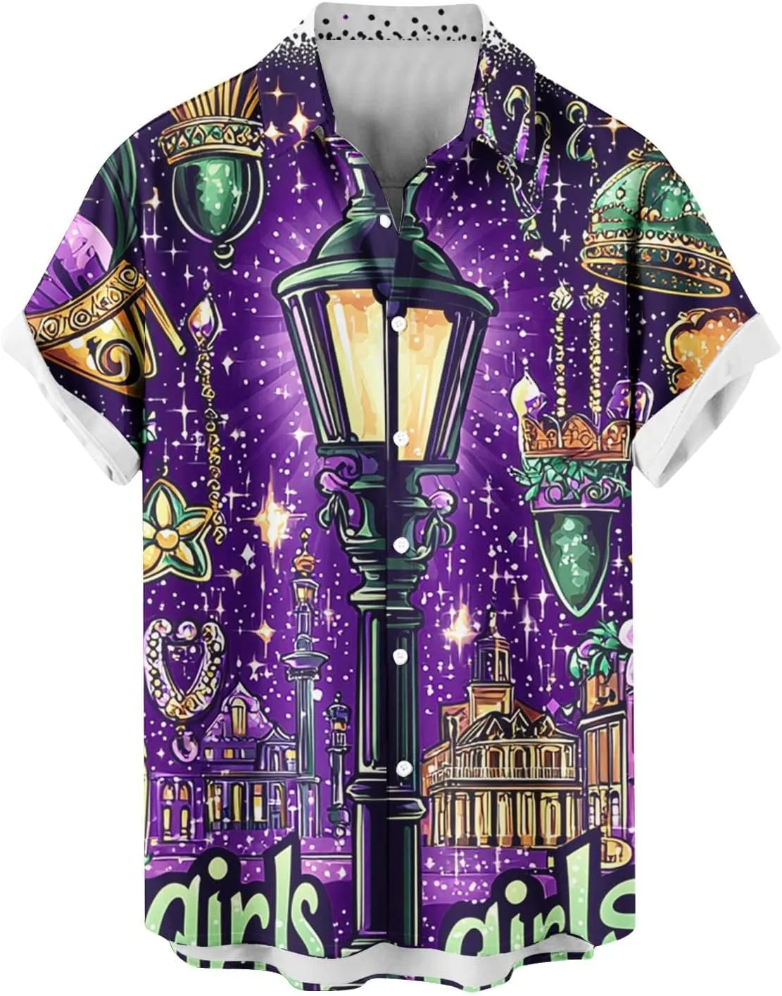 Футболка для мужчин Button Down Crewneck, 2026, тренд Carnival — фото 3