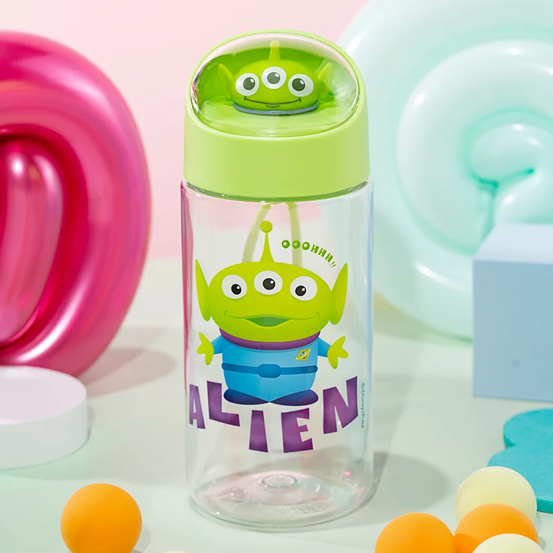 Спортивная бутылка для воды Strawberry Bear Disney Alien Dream Space: 500 мл, + 1 наклейки — фото 2