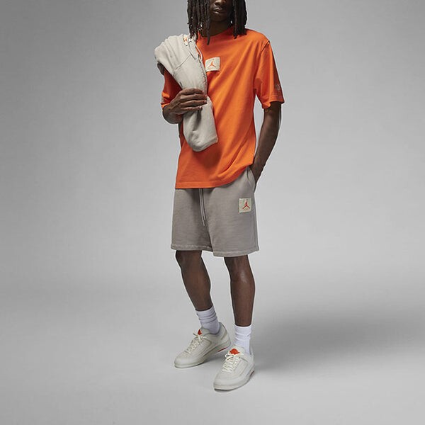 Футболка Jordan x Shelflife Logo T-shirt 'Orange', оранжевый — фото 3