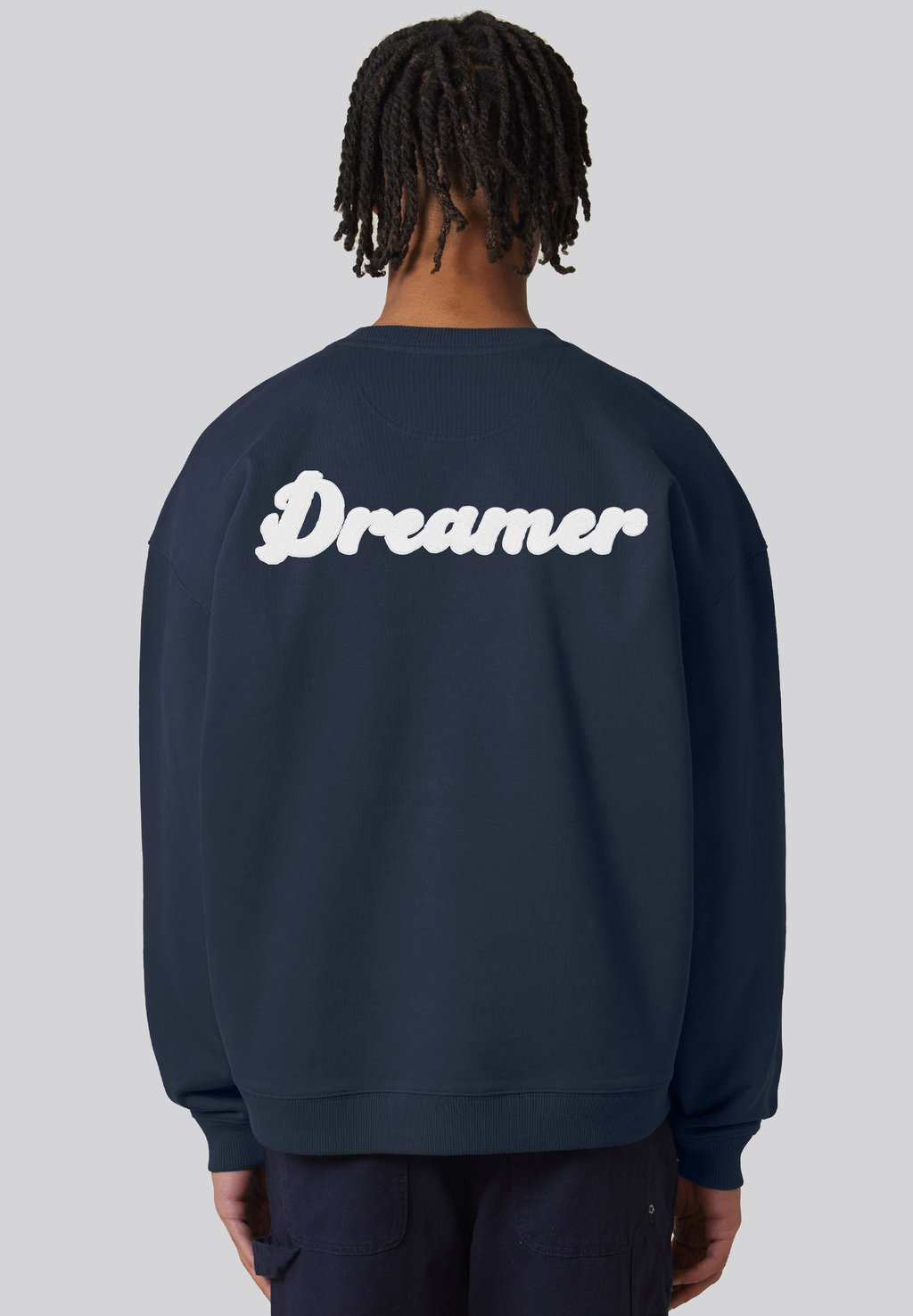 

Толстовка DREAMER BACK EMBROIDERY UNISEX OVERSIZE Mira Paris, темно-синий