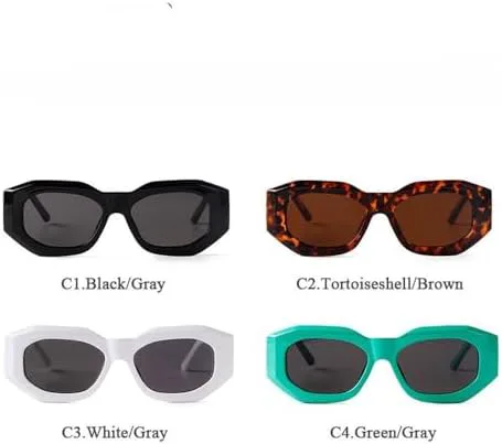 

Модные солнцезащитные очки с цепочкой на дужках, элегантная белая прямоугольная оправа для женщин, винтажные солнцезащитные очки с леопардовым принтом MTZJH, C4