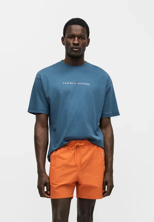 Пижамный топ Tommy Hilfiger Original Logo Tee, цвет Эгейское море
