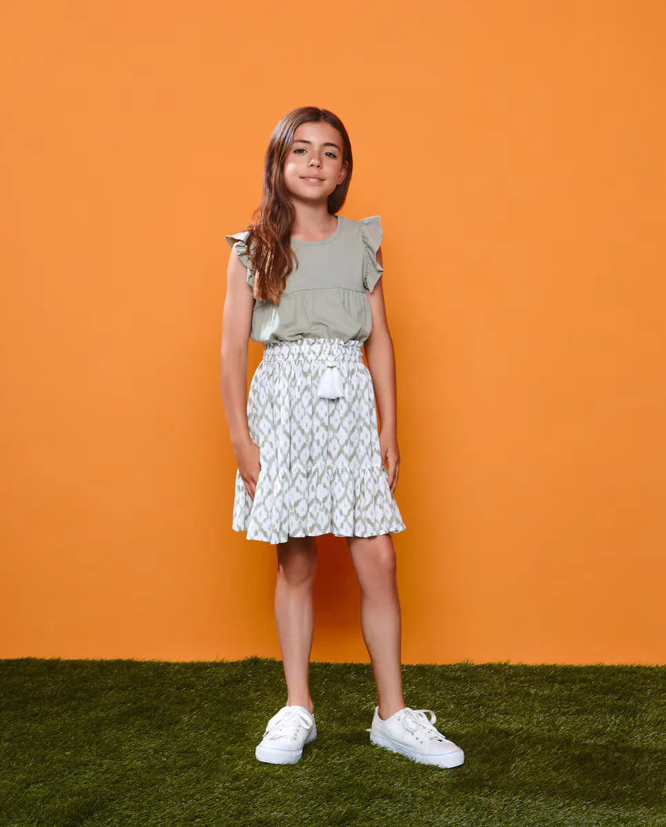 

Юбка с рюшами для девочки Kids El Corte Inglés, мультиколор