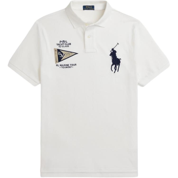 

Polo Ralph Lauren Мужская рубашка-поло FW24, выбеленная белая