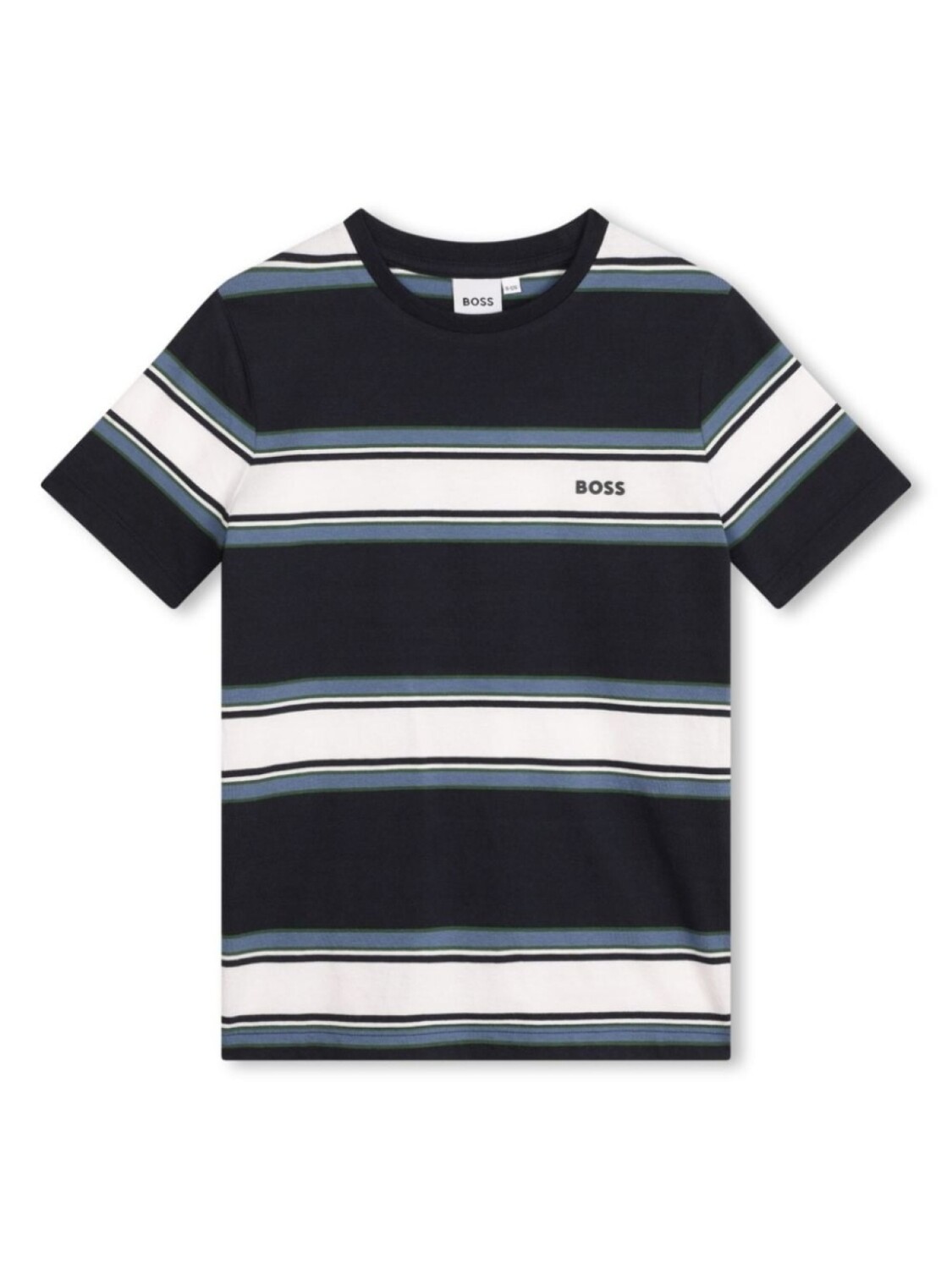 

BOSS Kidswear футболка в полоску, синий