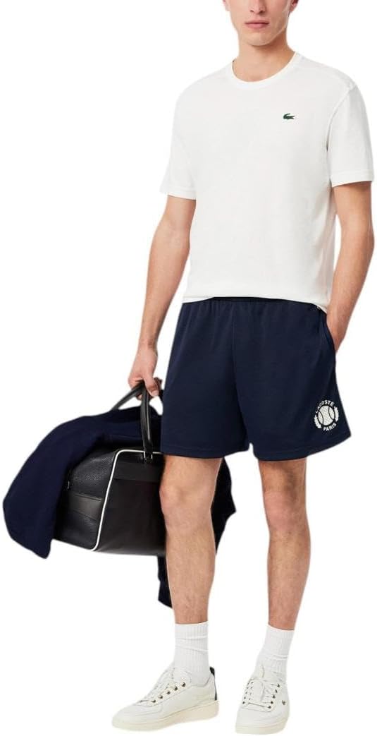 

Lacoste мужские шорты Relaxed Fit с принтом Tennis, Navy Blue