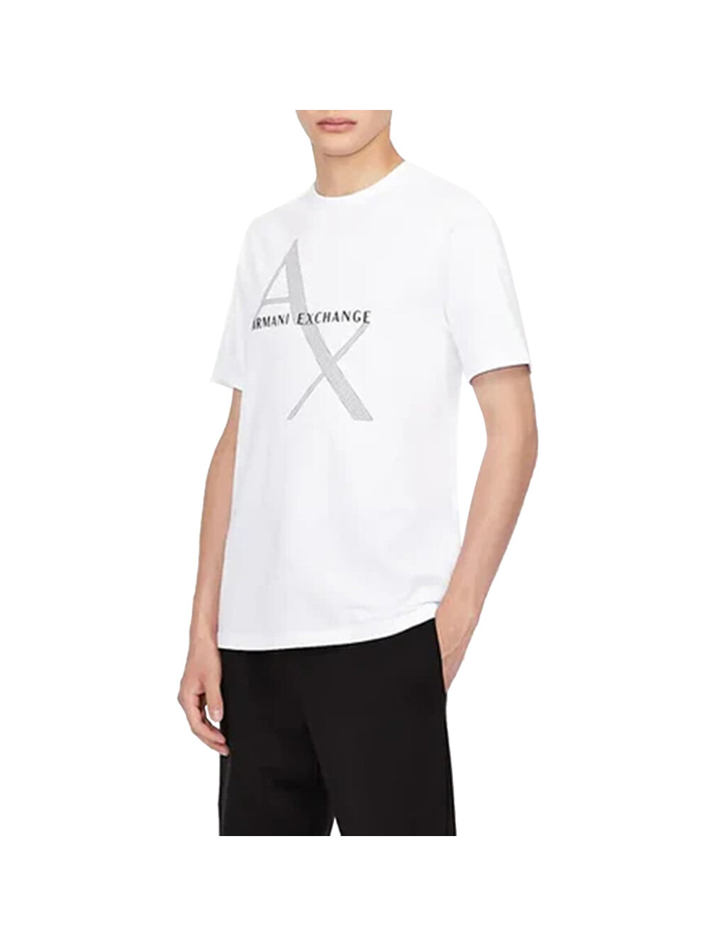 

Белая мужская футболка Armani Exchange