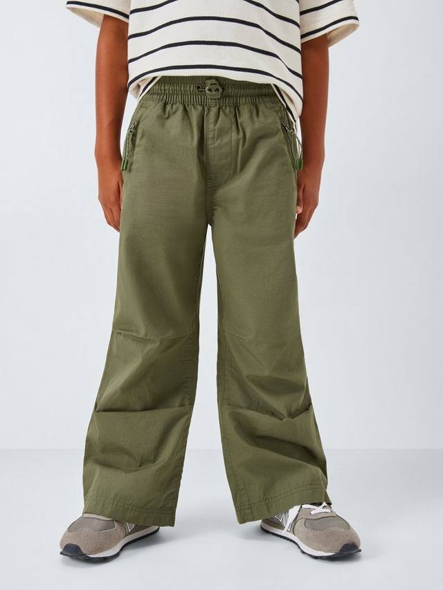 

Детские брюки-карго с широкими штанинами John Lewis, Khaki