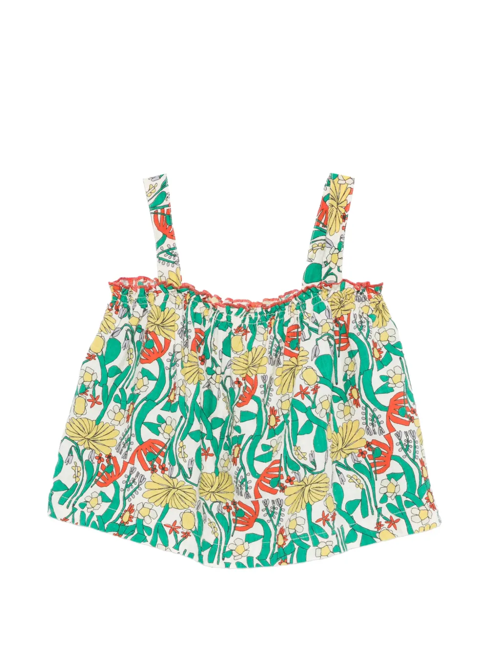 

Блузка с цветочным принтом Bobo Choses, белый