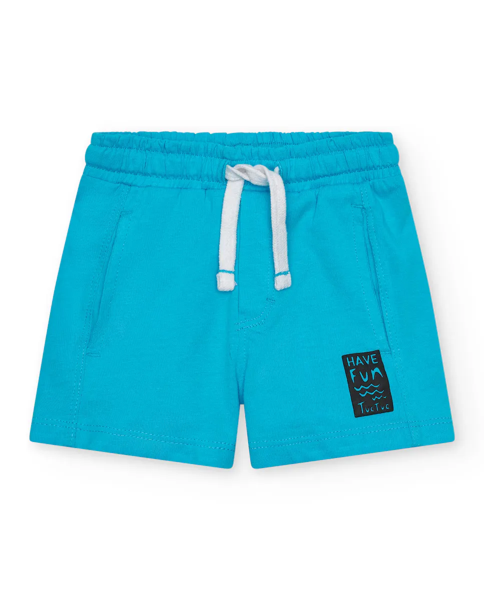 

Бэби мальчик Бермудские шорты с эластичной талией и кулиской Tuc tuc, синий