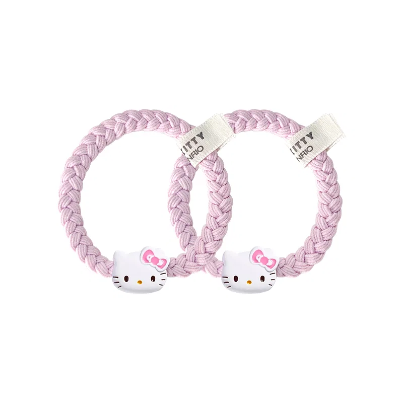 Акриловая резинка для волос Hello Kitty Sanrio черная — фото 4