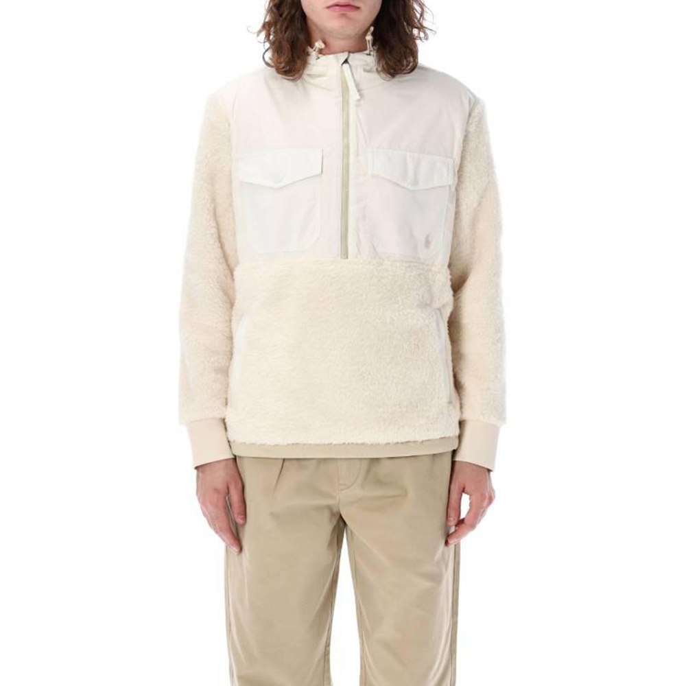 

Polo Ralph Lauren Поло с вышивкой пони худи из флиса, White