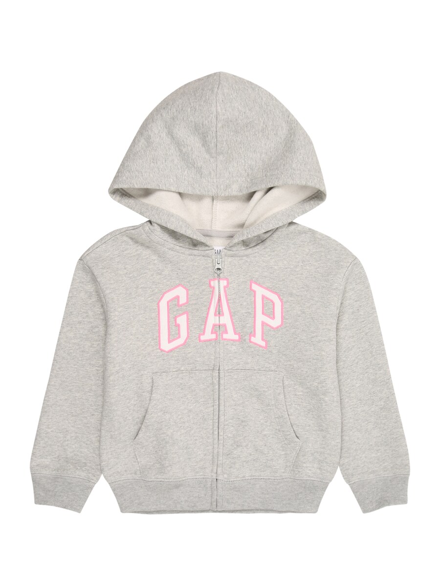 

Толстовка с капюшоном на молнии GAP HERITAGE, пятнистый серый