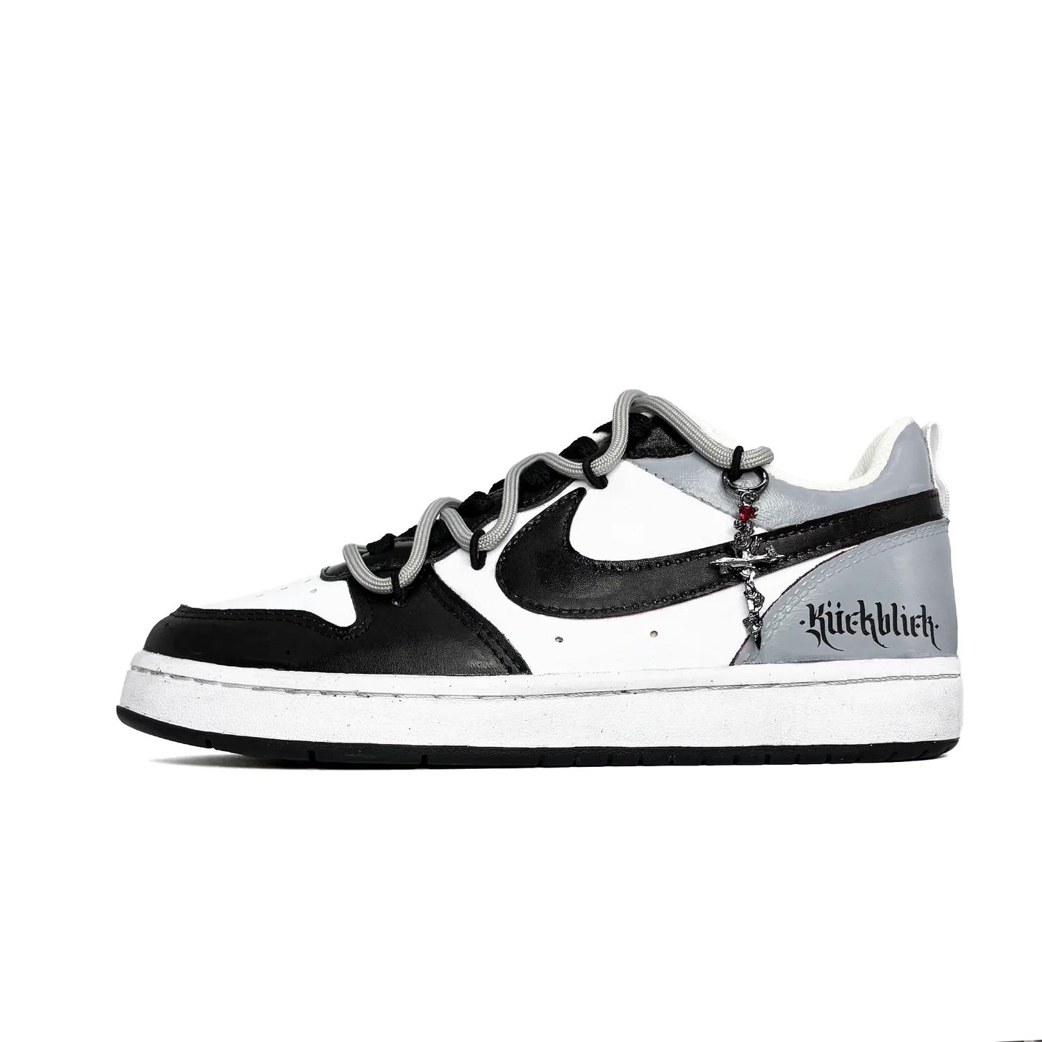 Nike Кроссовки Court Borough Gray Punk с противоскользящей подошвой