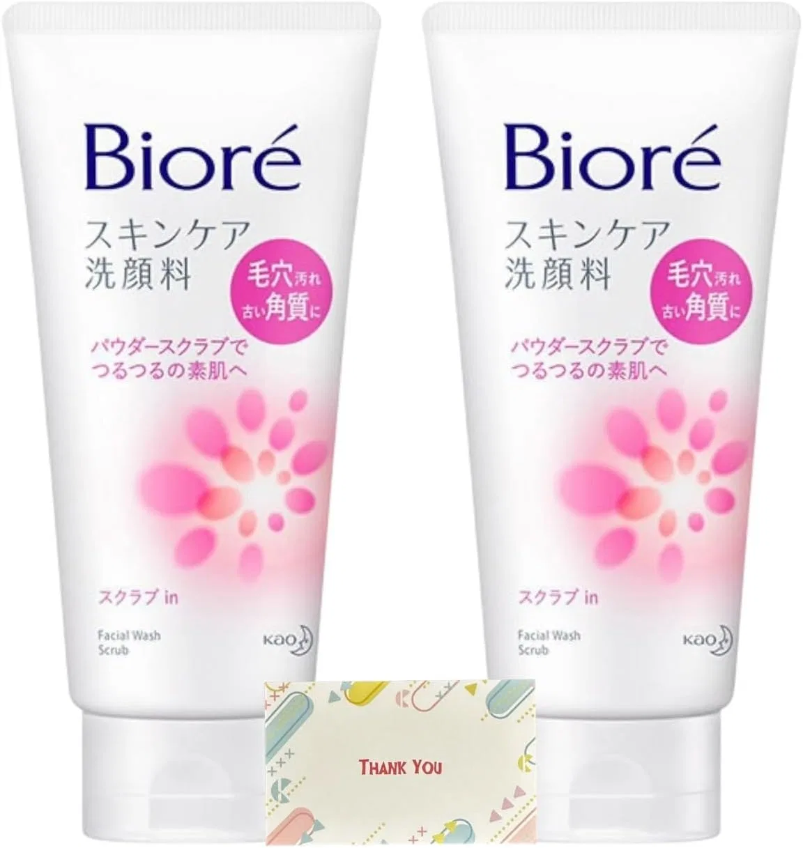 Скраб для лица Biore от Kunutonn, 130 г, 2 шт