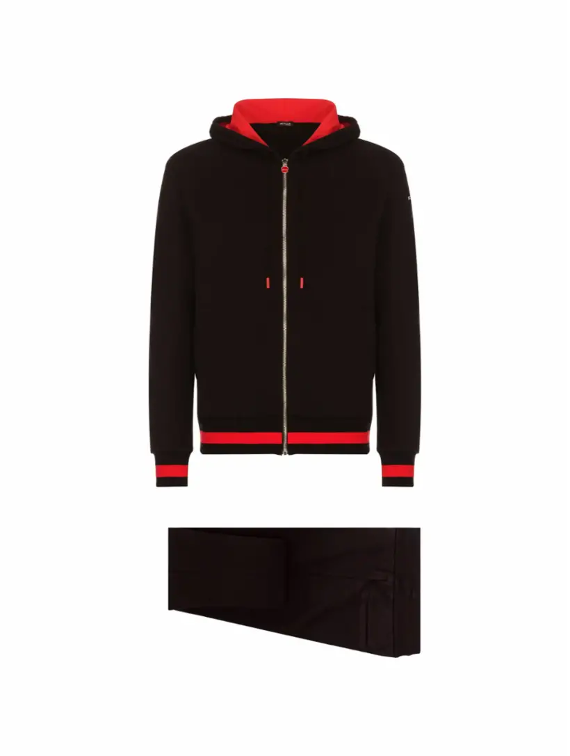 

Спортивный костюм с логотипом Kiton, черный