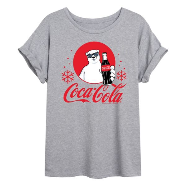 

Футболка Juniors Coca-Cola Polar Bears большого размера Licensed Character, серый