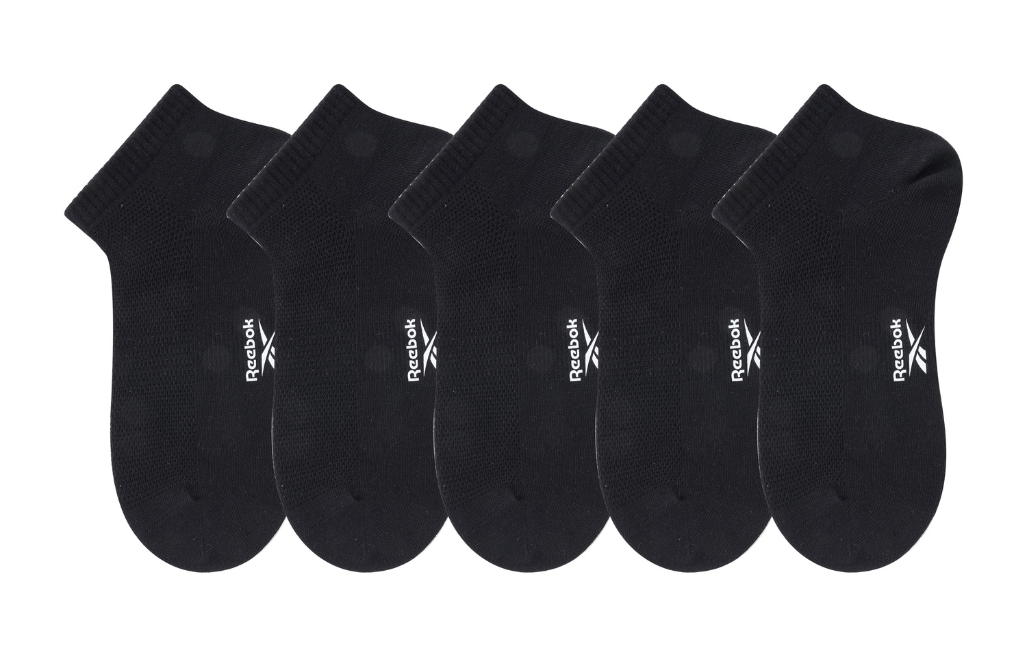 

Низкие носки унисекс набор из 5 пар Reebok, черный