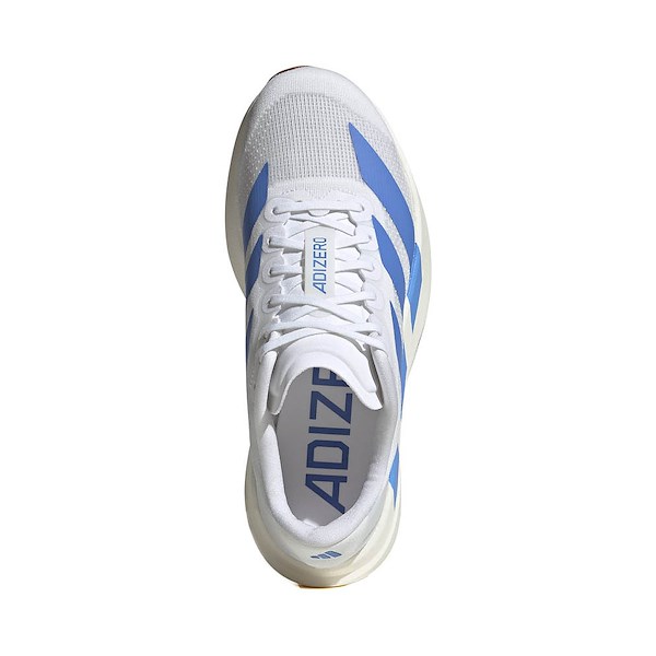 Кроссовки Womens adidas Adizero EVO SL Athletic Shoe, цвет White/Blue Fusion/Off White