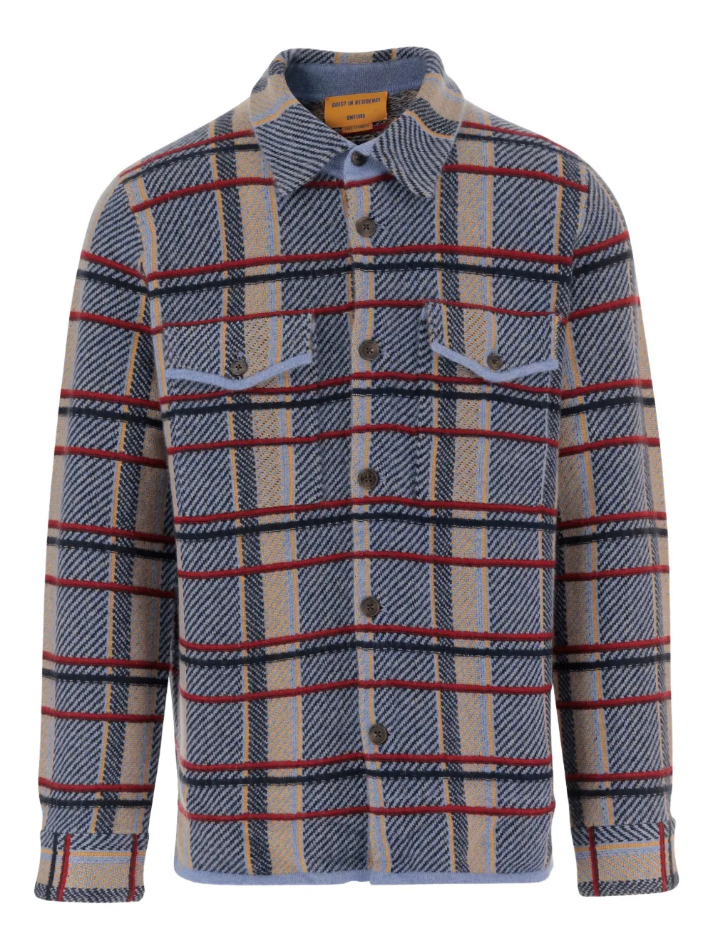 

Рубашка с накладными карманами Guest In Residence, синий