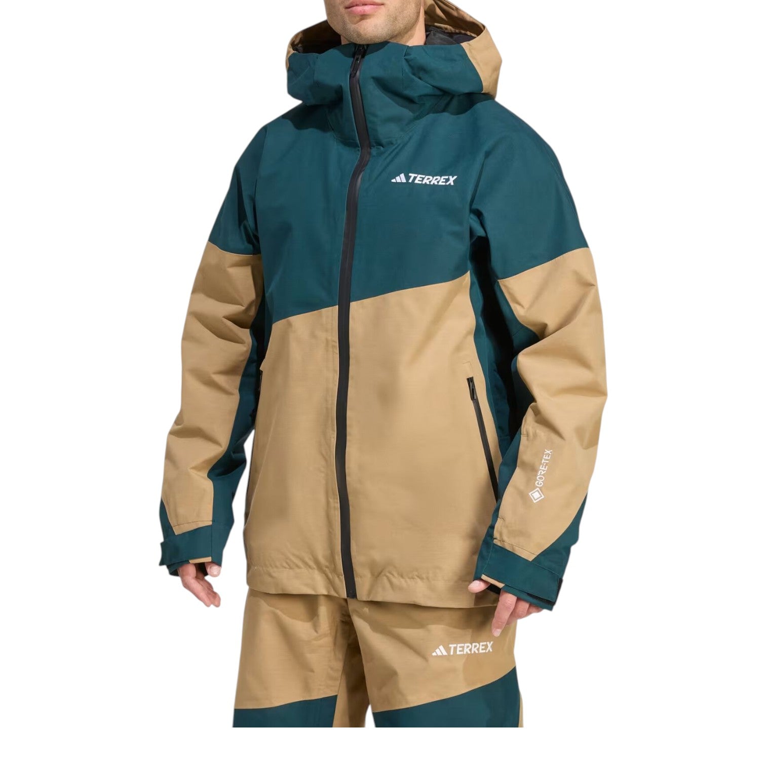 Куртка Adidas Terrex Xperior 2 Layer Lined Gore-Tex Performance Jacket 'Cardboard Aurora Ivy' — фото 2
