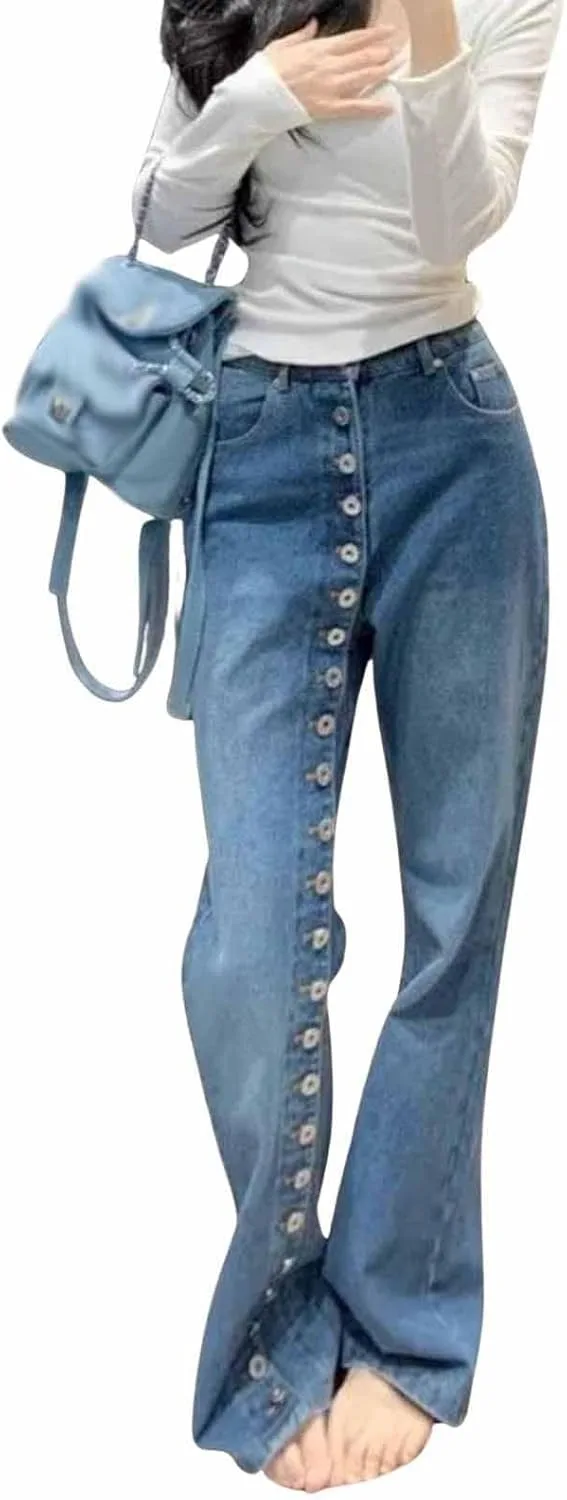 

Прямые джинсы high street с завышенной талией Tinpia