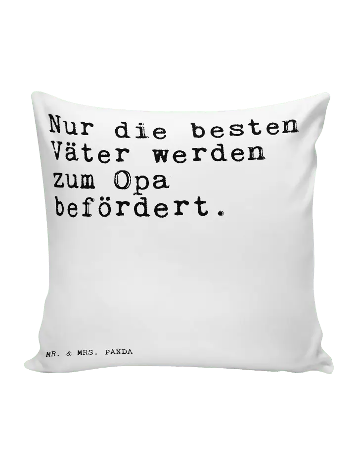 

Подушка Mr & Mrs Panda 40x40 Nur die besten Väter, белый