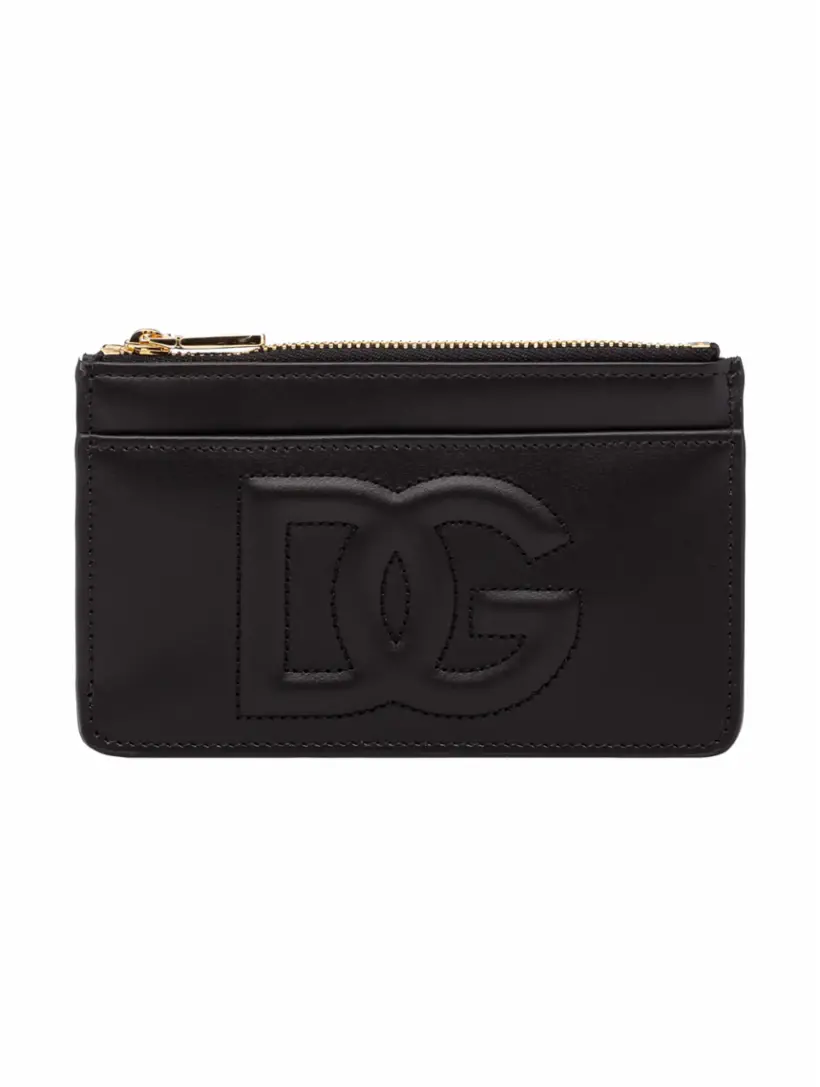 

Кожаное портмоне с логотипом Dolce&Gabbana, черный