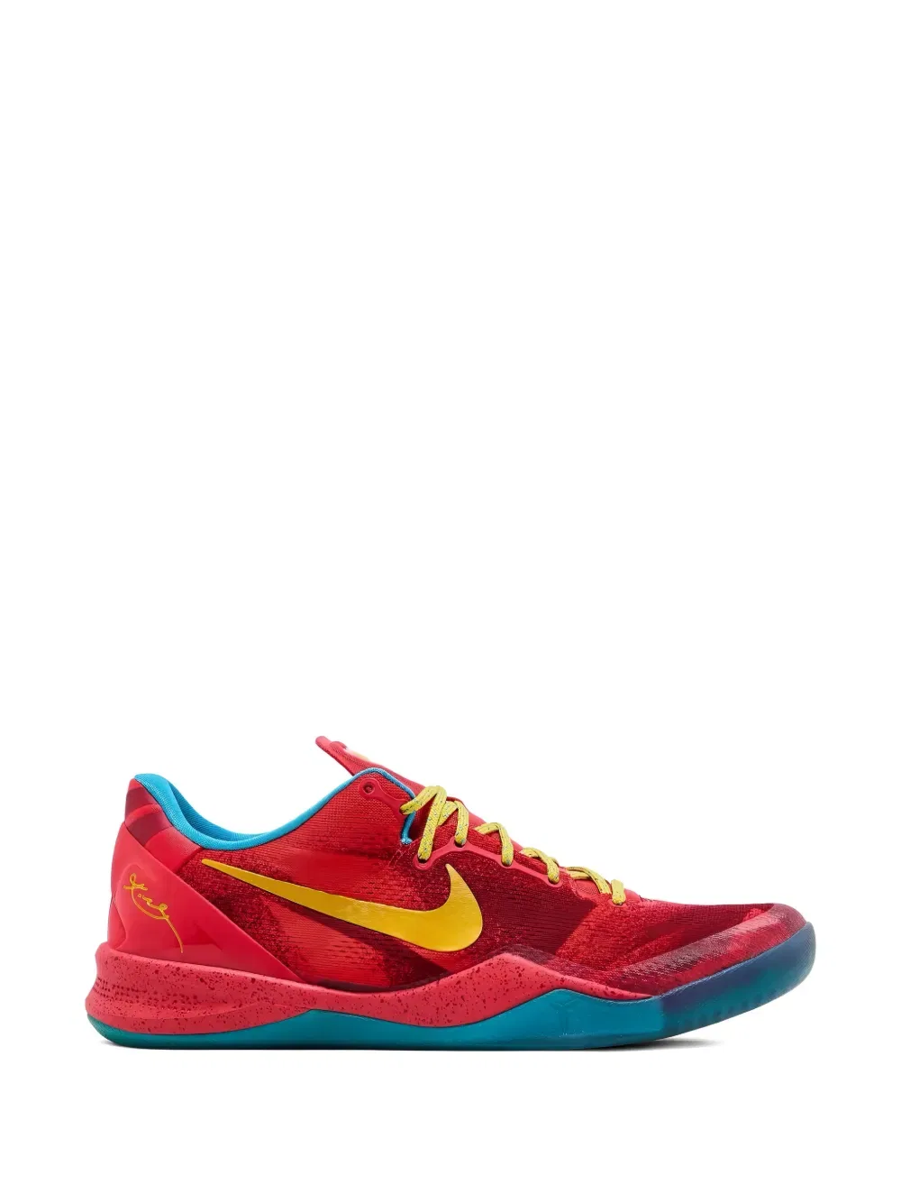 Кроссовки Kobe 8 Protro "год лошади" Nike Kids, красный — фото 2