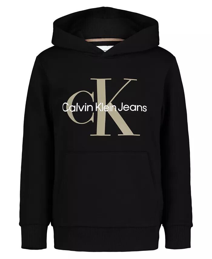 

Пуловер с капюшоном и логотипом Big Boys Old School Calvin Klein, красный
