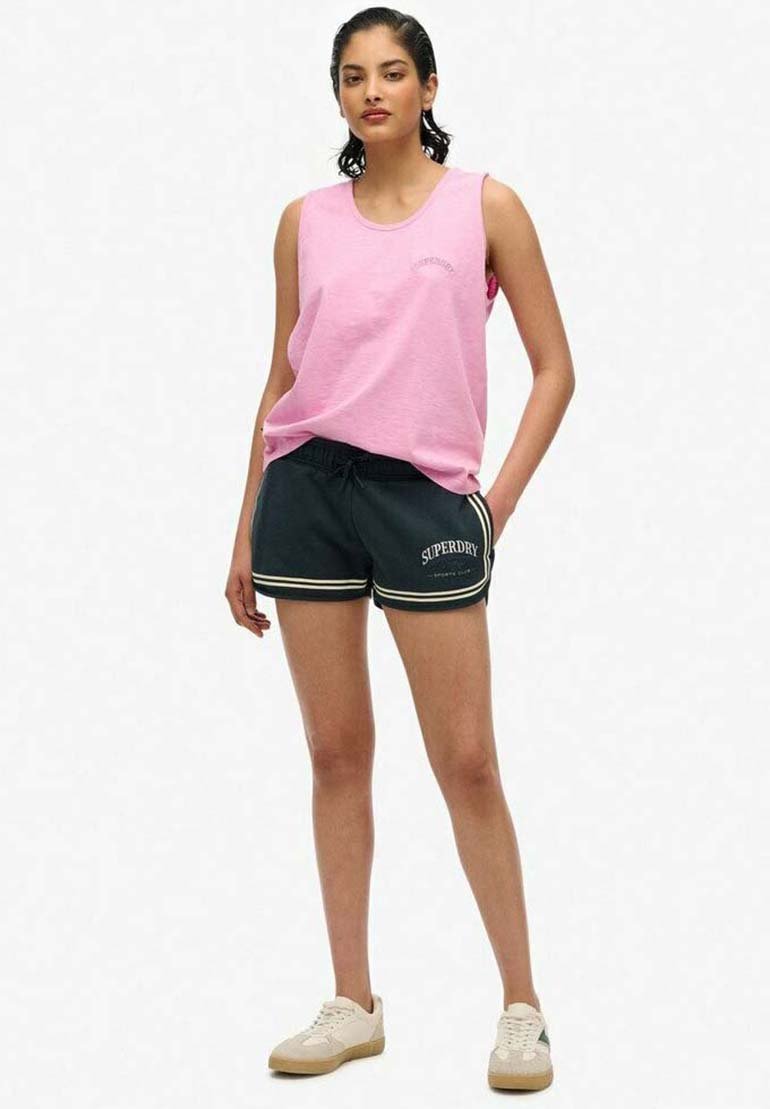 

Топ ESSENTIAL LOGO GARMENT DYE Superdry, розовый