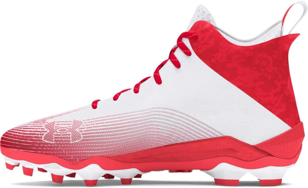 Мужские футбольные бутсы Under Armour Hammer 2.0 Mc, белый/красный — фото 2