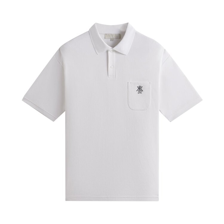 

Поло Kith Ethan Pique 'White', белый