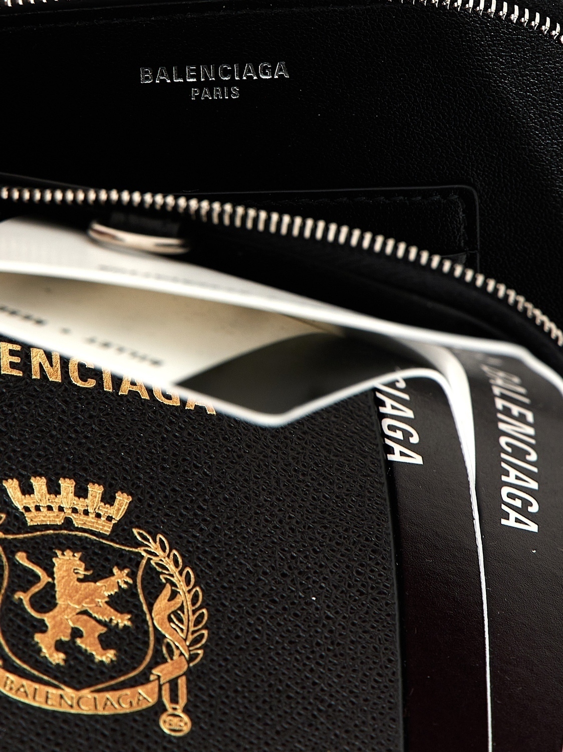 Держатель для карт "Passport Phone Holder" BALENCIAGA, черный — фото 3