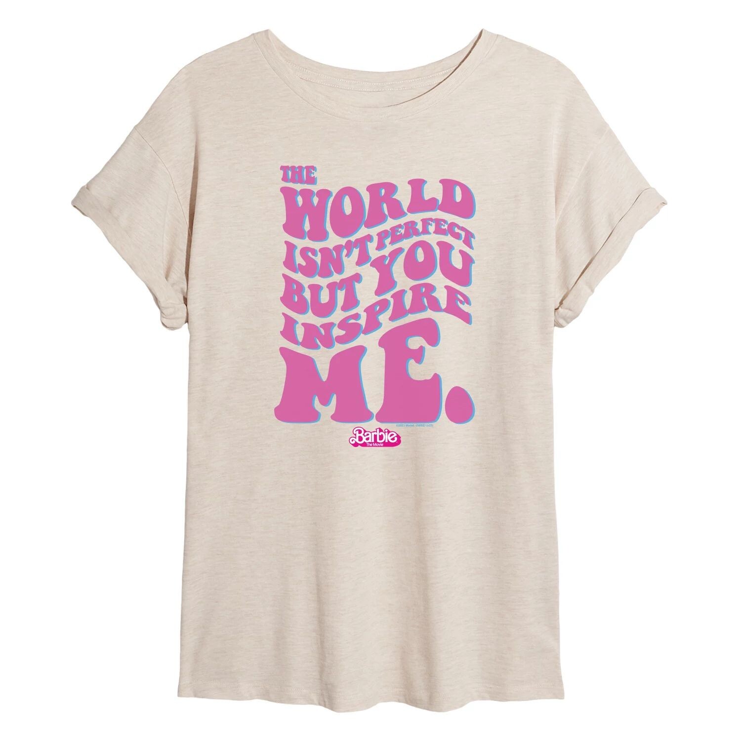 

Струящаяся футболка Barbie The Movie Inspire Me для юниоров Barbie, бежевый