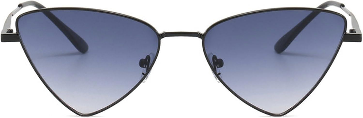 

Винтажные солнцезащитные очки «кошачий глаз» для женщин, треугольные солнцезащитные очки, металлические солнцезащитные очки для женщин, защита от ультрафиолета UV400 mincl, C4