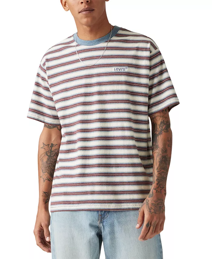 

Мужская футболка с коротким рукавом Vintage в полоску Red Tab Levi's, мультиколор
