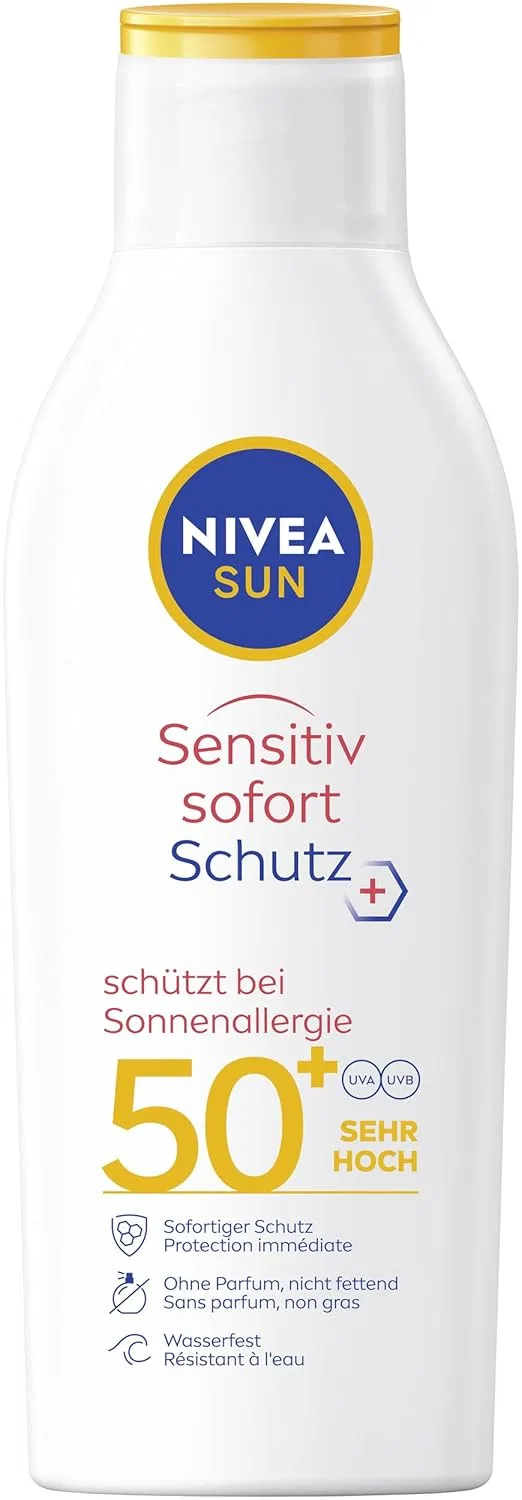 Солнцезащитный лосьон SUN Sensitive Instant Protection SPF 50+ от NIVEA Nivea Sun
