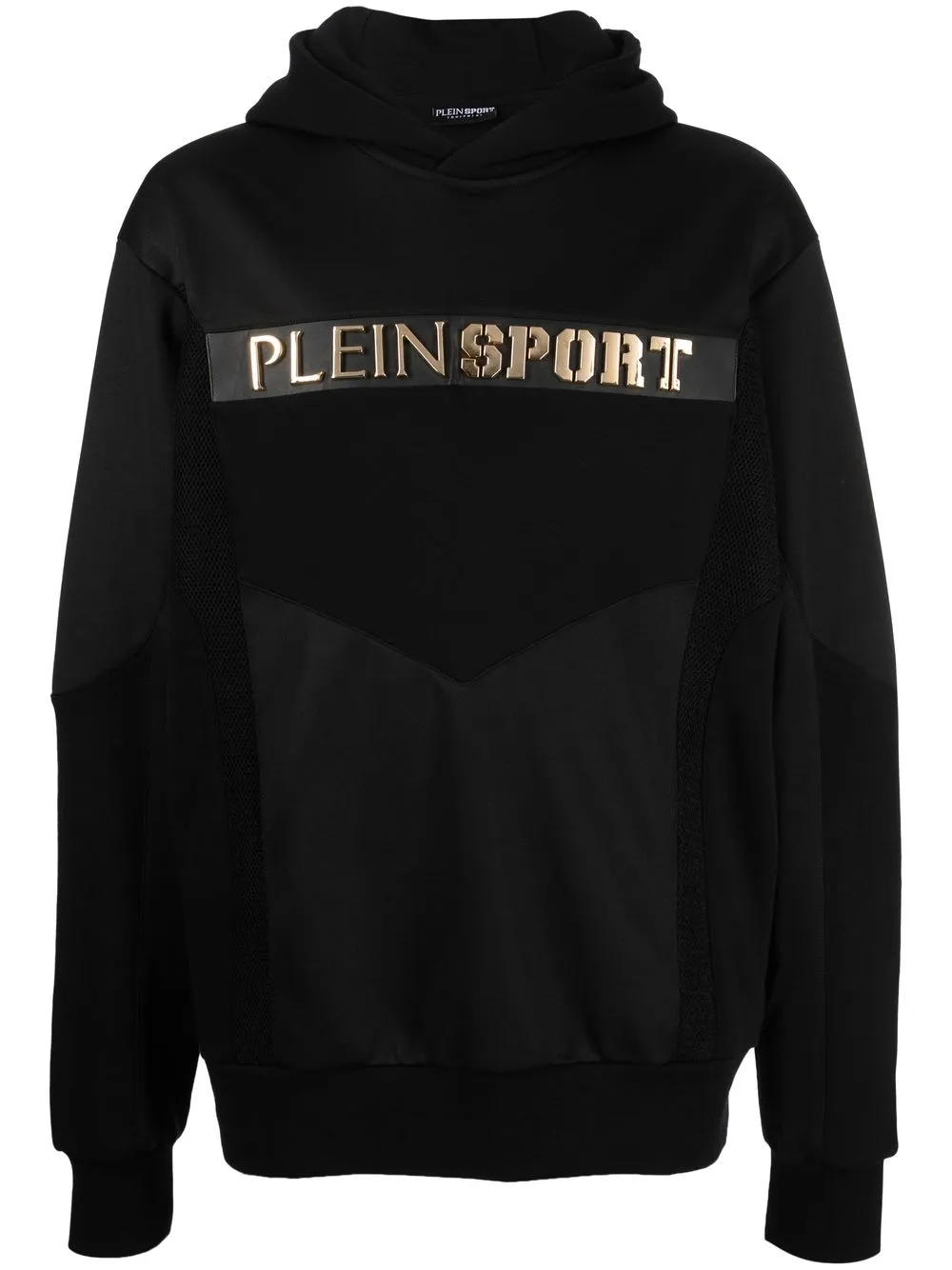 

Худи с тисненым логотипом Plein Sport, черный