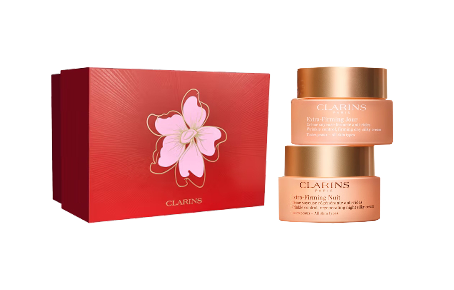 

Jiaoyunshi лимитированное издание ко Дню матери восстанавливающий крем для лица увлажняющий и питающий 50мл+50мл/50мл+50мл CLARINS