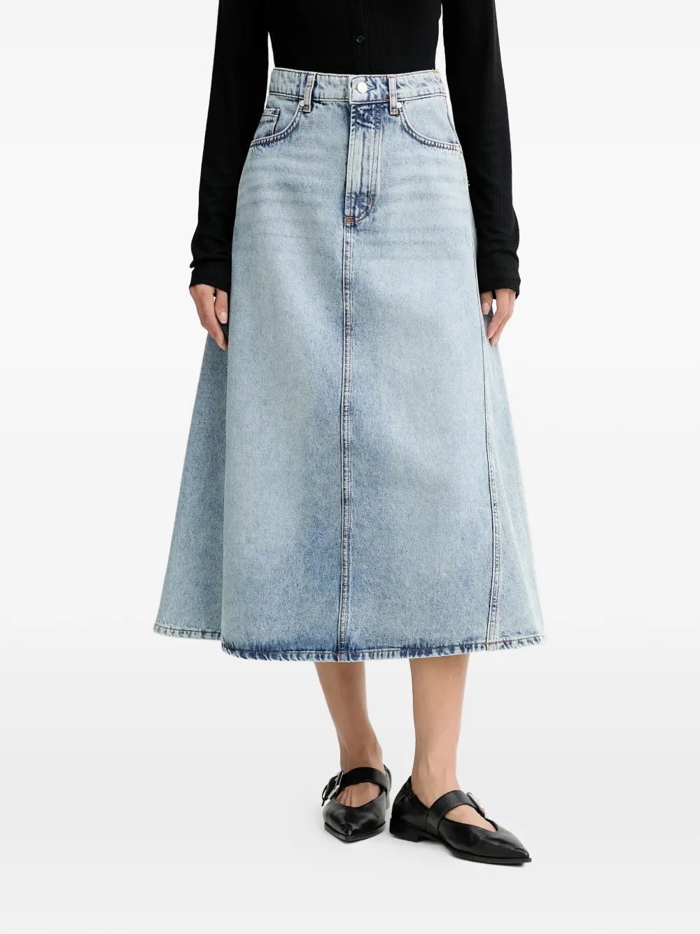 

Расклешенная юбка с панелями Marc O'Polo, синий