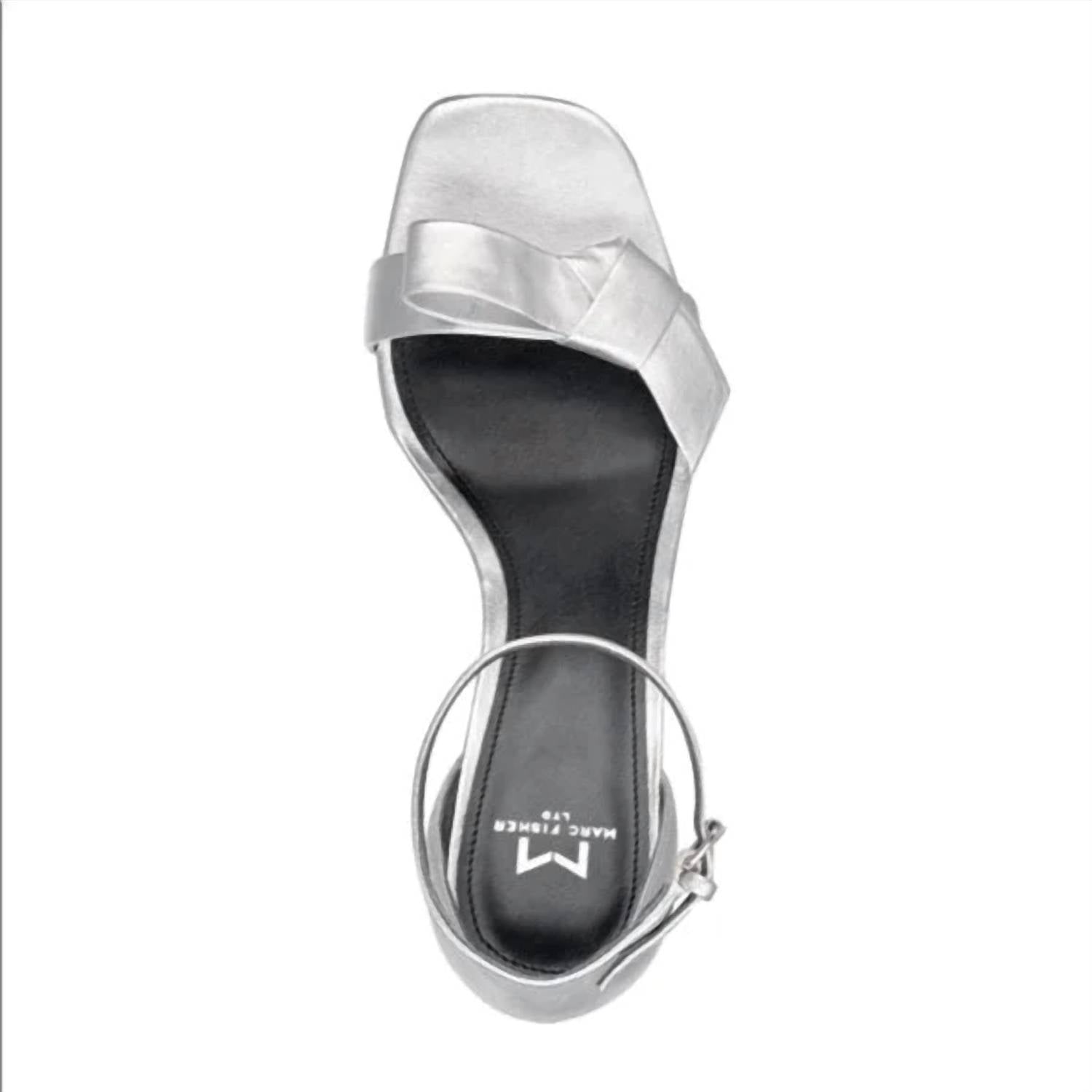 Женские туфли Tierra Heels серебристого цвета Marc Fisher, серебряный — фото 3