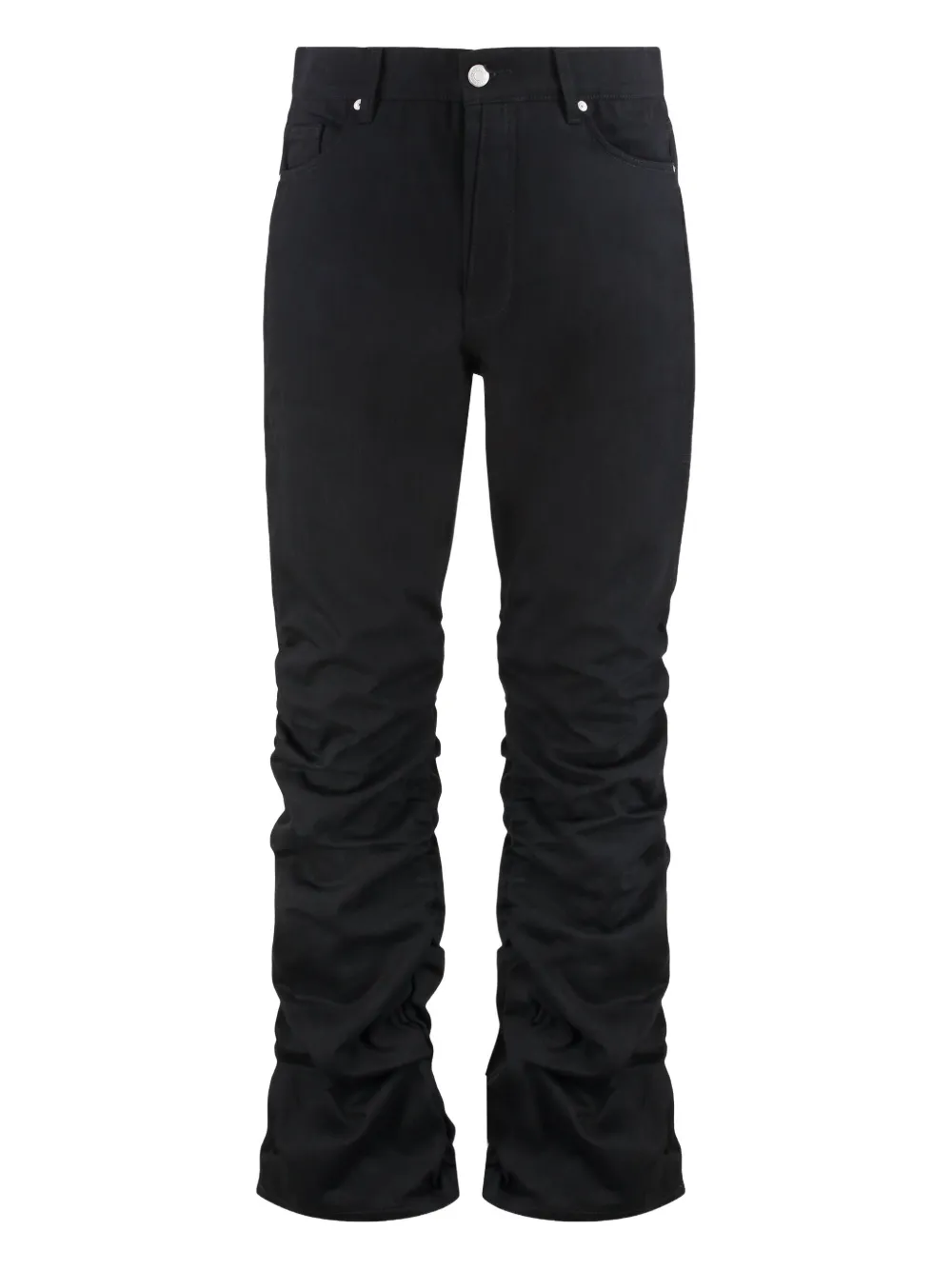 

Джинсы с отделкой сборками B1Archive, черный