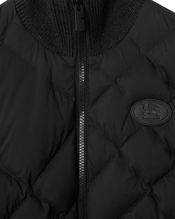 Куртка из нейлона и шерсти Burberry, клетка, черный — фото 3