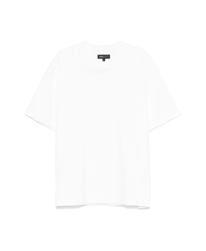 

Белая футболка с круглым вырезом Purple Brand, белый